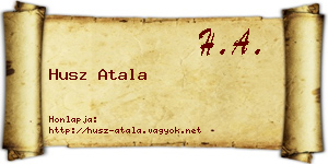 Husz Atala névjegykártya